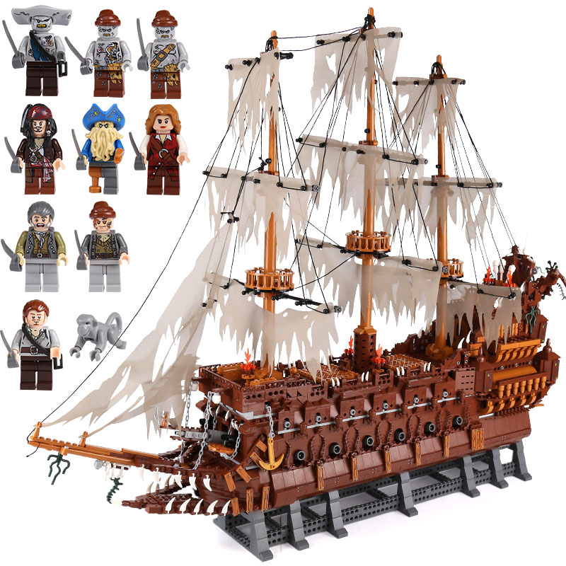 兼容乐高加勒比海盗船安妮女王沉默玛丽黑珍珠