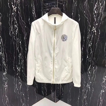男外套美杜莎印花青年休闲连帽防晒薄款 风衣夹克潮 瓦萨琪春秋新品