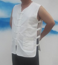 中国风传统盘扣纯棉老粗布唐装男马甲背心马褂夏季老头汗衫坎肩