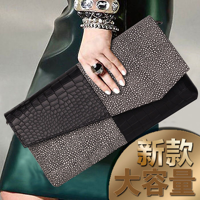 2018新款手拿包女时尚百搭气质潮大容量手包宴会女士斜挎包小包包