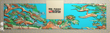 一号店精雕图寿盒骨灰盒灰度图GH 002四季同寿松鹤寿盒精雕图带线