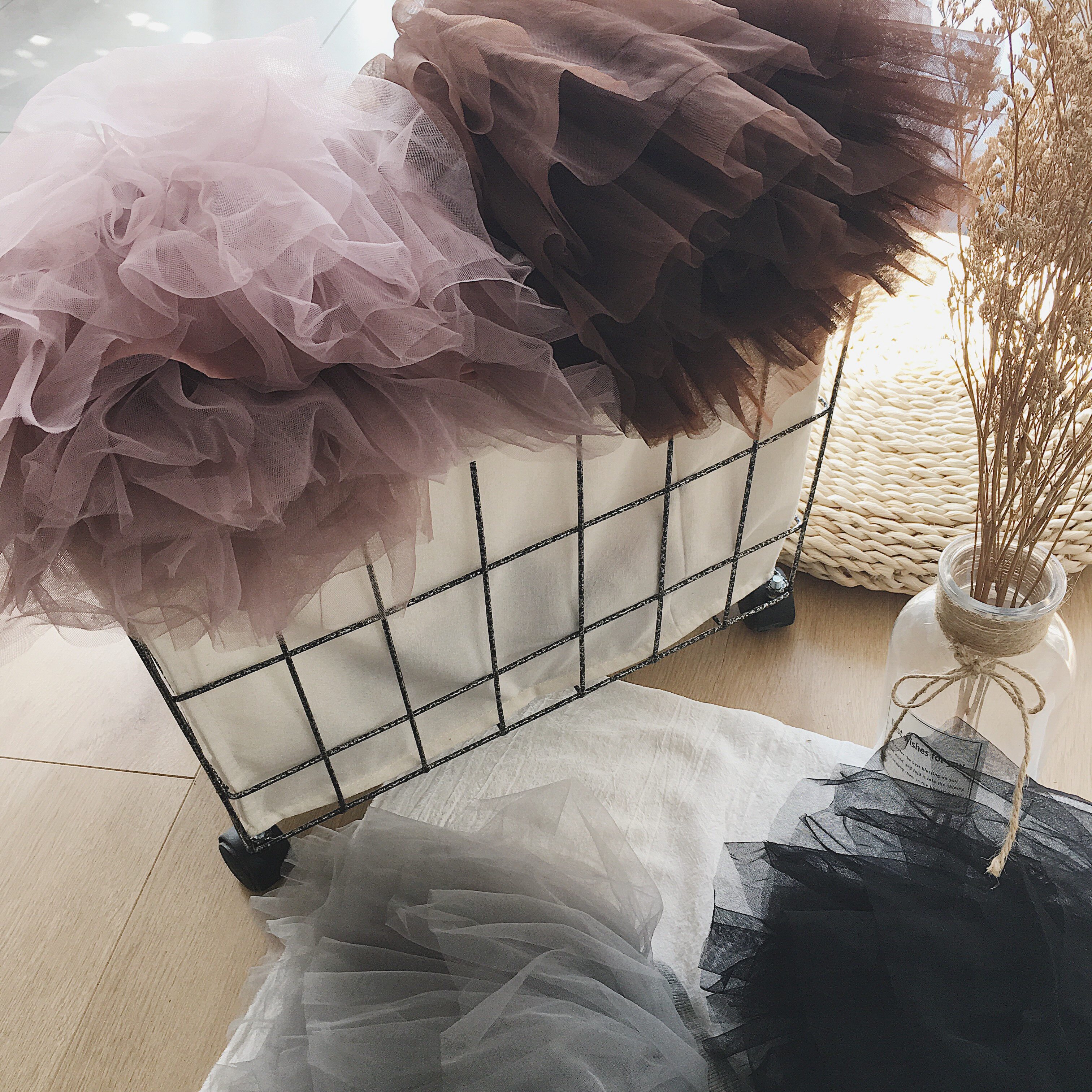 蓝小爸定制 很仙的女童纱裙半身裙2018春秋新