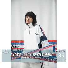 2018秋冬白色复古运动串标立领冲锋卫衣男女宽松潮牌情侣款 NOCAO