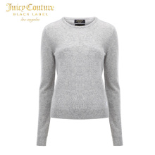 【现货】Juicy Couture圆领长袖100%意大利羊绒纯色套头针织毛衣图片