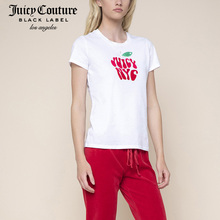 Juicy Couture清新字母图案舒适圆领短袖T恤图片