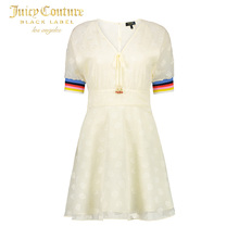 Juicy Couture女士时尚风情樱桃V领短袖连衣裙图片