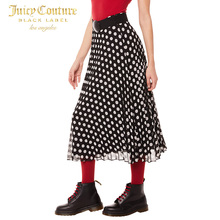 Juicy Couture女士时尚波点图案百褶半身裙图片
