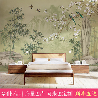 古典中式3d背景墙纸价格
