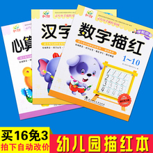 6岁初学者描红本全套写字本汉数字拼音儿童练字帖 学前班幼儿园3