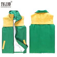 新款热卖连锁生鲜水果超市商场理货员促销工作服马甲制服定制LOG0