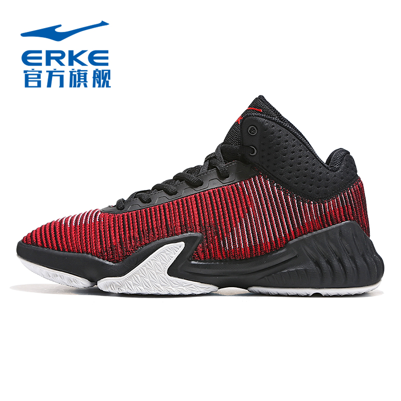 ERKE Spring 2019 New Sports Shoes Men's High top Ankle Protection Basketball Shoes Court Training Shoes Men's Shoes