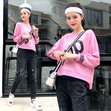 短款卫衣女装薄款2018春秋季新款韩版学生宽松超火外套长袖上衣服图片