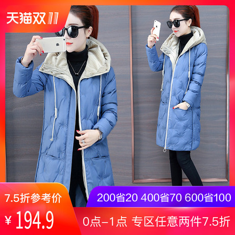 ins棉服女装中长款2018冬季新款韩版加厚羽绒棉袄ulzzang棉衣外套商品大图
