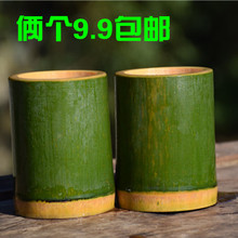 天然竹杯子小号茶杯新鲜竹制蒸饭桶家用纯手工竹酒杯竹子笔筒竹碗