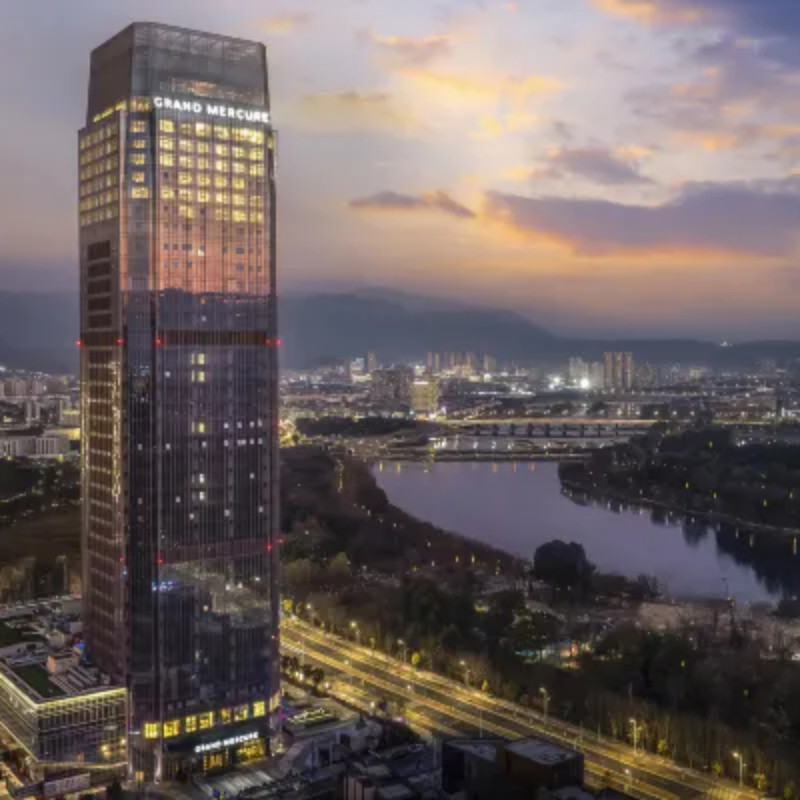 台州天台美爵酒店+高级城景房1晚+双早+酒廊2大1小（1.2m以下）