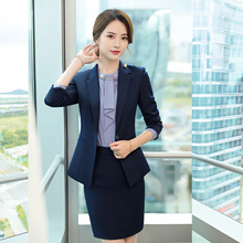 秋冬职业装女装套装2018新款OL时尚简约工装西服女面试正装工作服图片