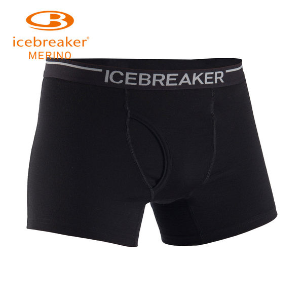 icebreaker美利奴羊毛男速干平角内裤100479吸湿排汗抗异味亲肤