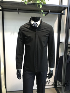 2色系专柜正品男士秋春新款立领商务款夹克吊牌价4800元