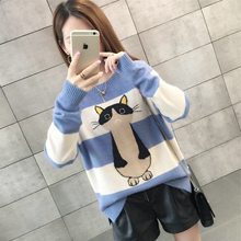 韩版2018早秋冬季新款女装初秋天上衣服潮毛衣宽松百搭针织打底衫图片