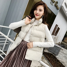 2018秋冬女装宽松棉马甲女短款加厚韩版棉衣马夹学生百搭背心外套图片