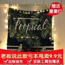 饰布 简约植物主播拍照卧室客厅装 背景布ins挂布挂毯墙布北欧风格