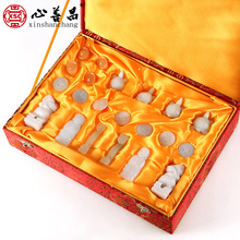 随葬品雕刻摆件下葬品安葬用品墓地殡葬乌龟元 玉石套装 宝狮子全套