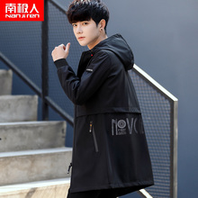 青少年风衣男中长款韩版帅气2019新款春秋季初中高中学生加厚外套