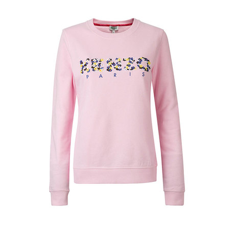 KENZO/高田贤三KENZO 刺绣碎花字母纯棉女士长袖卫衣 2SW721952商品大图