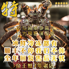冰鲜/冷冻都有 全进口美国 鲜活冻阿拉斯加帝王蟹 霸王蟹 长脚蟹