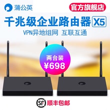 蒲公英X5千兆企业级L2TP无线路由器异地虚拟局域网组网HTTP大功率商用私有云Nas远程监控连锁店收银OA系统
