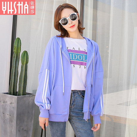 依嬅莎2018女装秋季卫衣外套商品大图