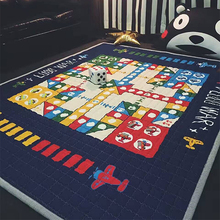 全棉飞行棋地毯地垫超大号成人毛绒飞机棋游戏棋子爬行垫爱情公寓