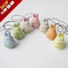 陶瓷龙猫挂饰创意日式晴天娃娃小风铃挂件儿童铃铛生日礼物