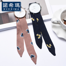 法式印花时尚 丝绸绑带布带森系表带16mm18mm20mm适用DW RGB等