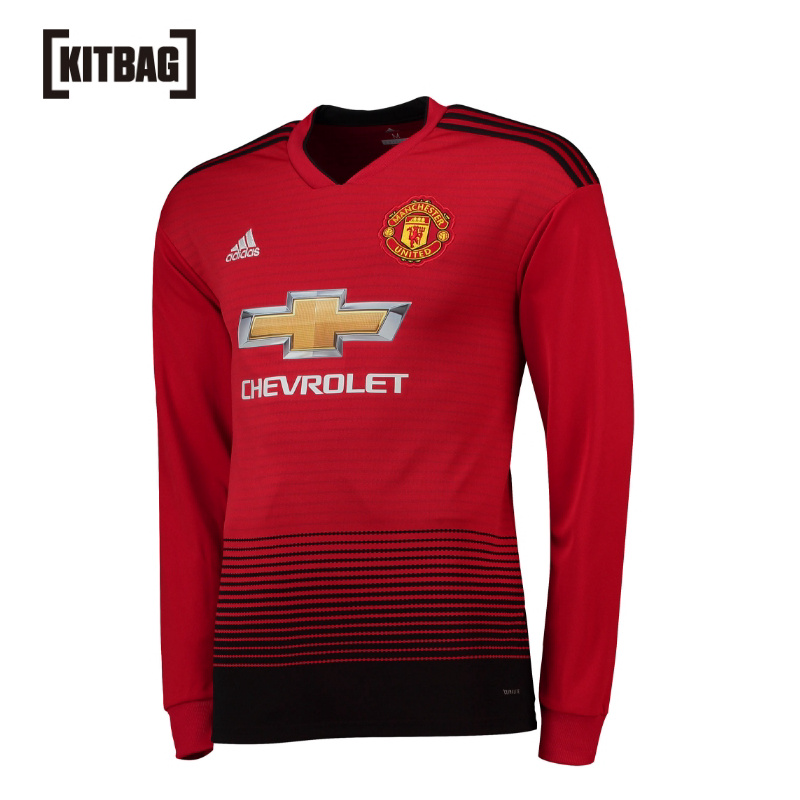 [Official Authentic] Manchester United Home Jersey 18-19- Long Sleeve