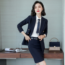 春秋职业装女装套装2018新款时尚工装女士商务面试正装西装工作服图片