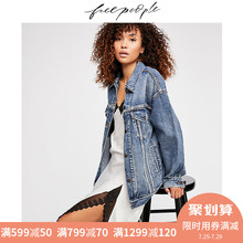 Free People&Levi's联合款宽松卡车司机牛仔夹克早秋新2018外套图片