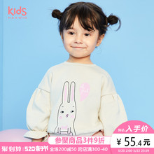 加厚喇叭袖 maxwin女小童18个月 套头卫衣181346107 4岁女童装