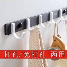 衣帽挂架免打孔挂钩门后创意衣钩衣帽架壁挂门上卧室强力进门木门