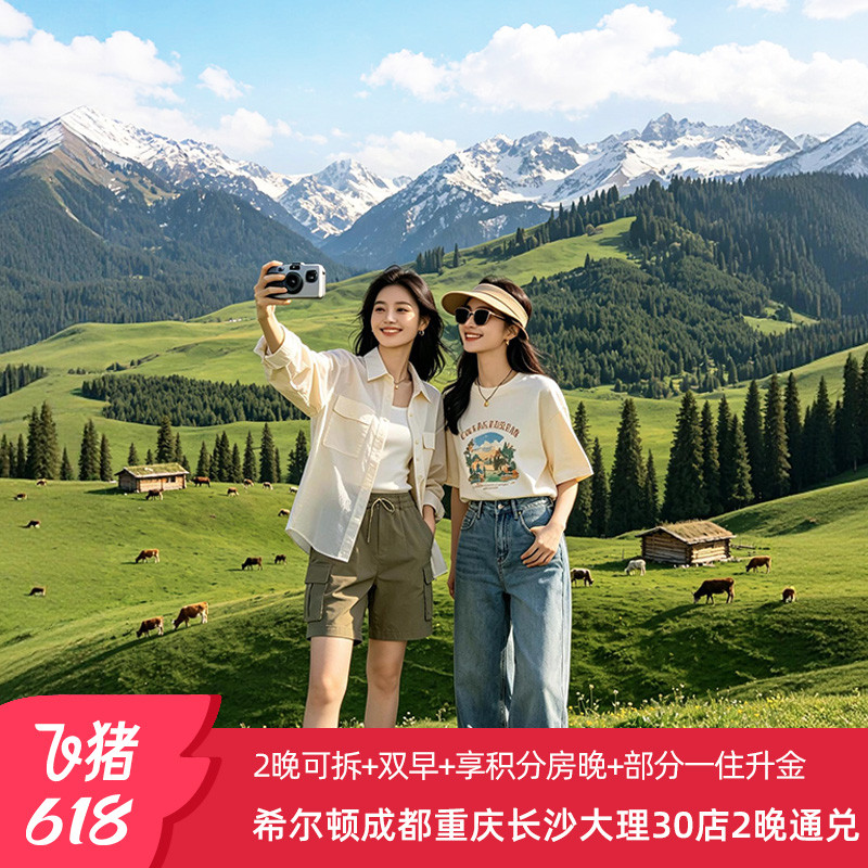 【享积分房晚+部分一住升金】希尔顿成都重庆长沙大理30店2晚通兑