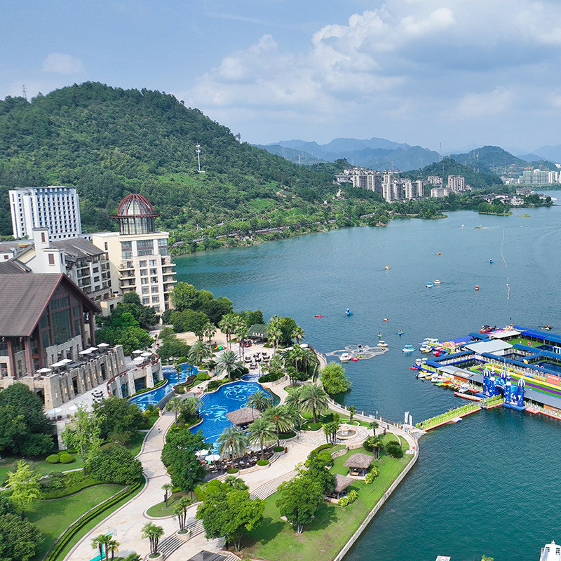 【部分一住升金】杭州千岛湖滨江希尔顿度假酒店1-3晚含早享旅拍