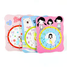 儿童认知教宝宝认时间学习幼儿园小学生生日礼物认钟表早教时钟