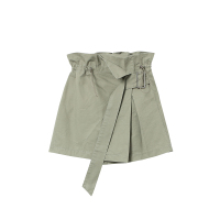 Designer club 2018新款松紧百搭显瘦高腰休闲不规则半身裙女夏