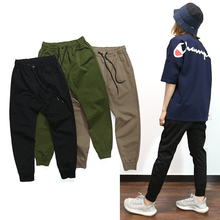 显瘦JOGGER 抽绳松紧腰束口工装 休闲裤 PANTS高街中性男女情侣款