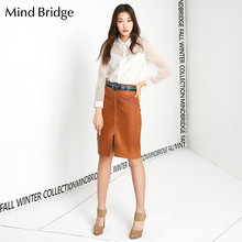 Mind Bridge女式上衣百家好雪纺衫女衬衫领秋季透薄外搭MPBL528E图片