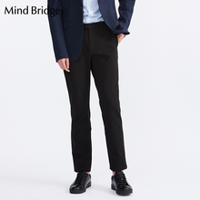 Mind Bridge百家好男装 商务休闲时尚修身男式长裤 MRPT210A