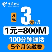 注册 电信卡0月租无限流量上网卡4g手机新号码 短信验证电话小渝卡