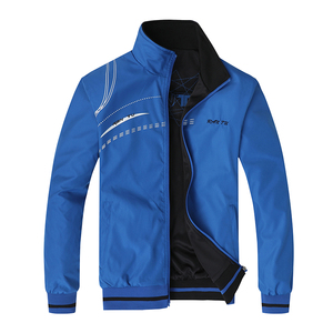 春秋季男士薄款外套工作服休闲运动上衣两面穿宽松加大码夹克单衣