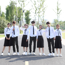 班服学院风 中学生夏季女生毕业裙子韩国高中生学生装 韩版 校服套装