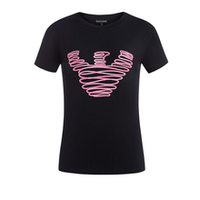 EMPORIO ARMANI/阿玛尼女装2018新品图案圆领短袖T恤6Z2T85-2JQAZ图片
